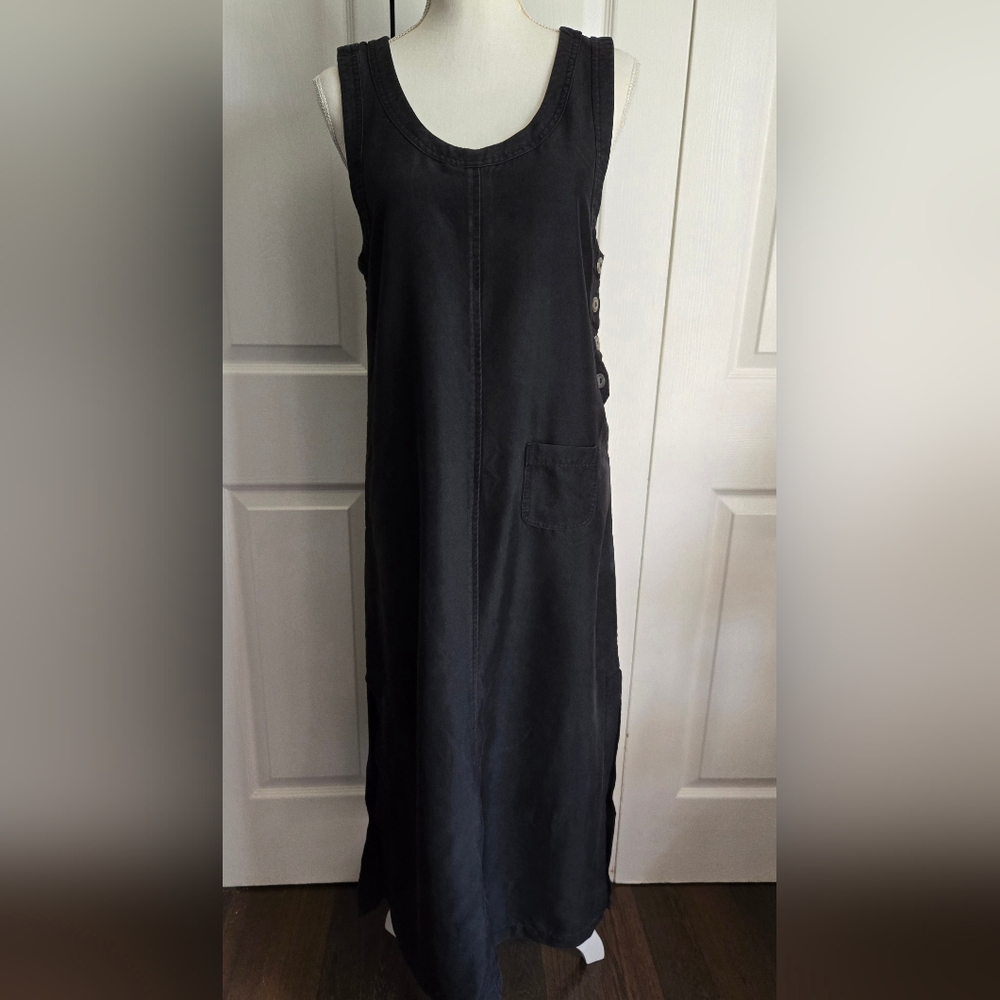 Vintage 1990s In Focus black casual maxi dress
